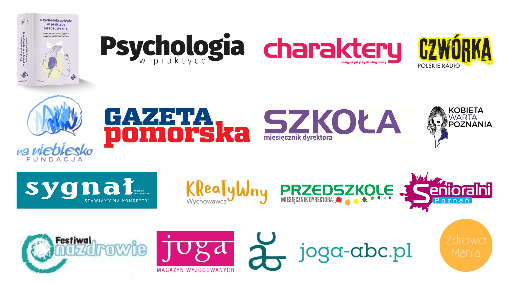 Zaufali nam – logotypy partnerów Logotypy firm, które zaufały psycholozce Magdalenie z Psyche Tee
